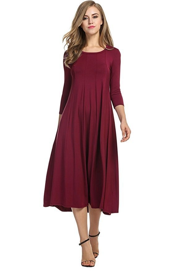 Long Sleeve Swing Dress
