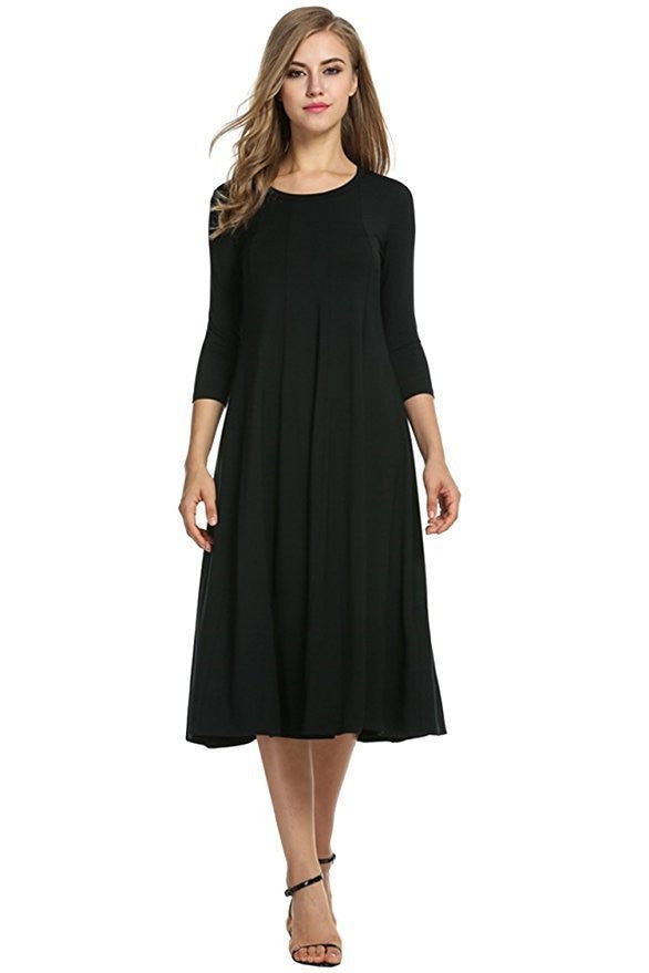 Long Sleeve Swing Dress
