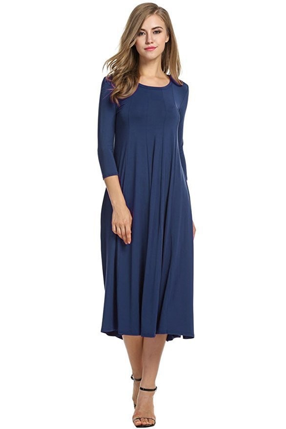 Long Sleeve Swing Dress