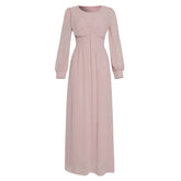 Long Sleeve Chiffon Dress