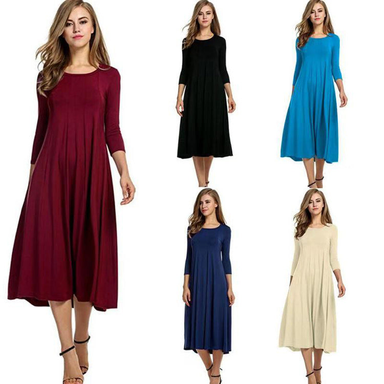 Long Sleeve Swing Dress