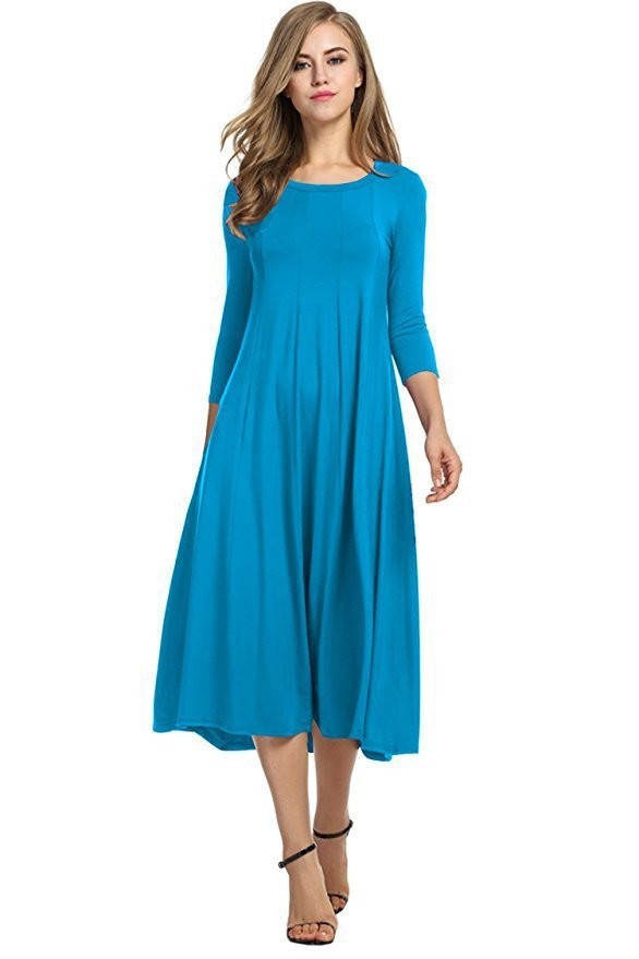 Long Sleeve Swing Dress
